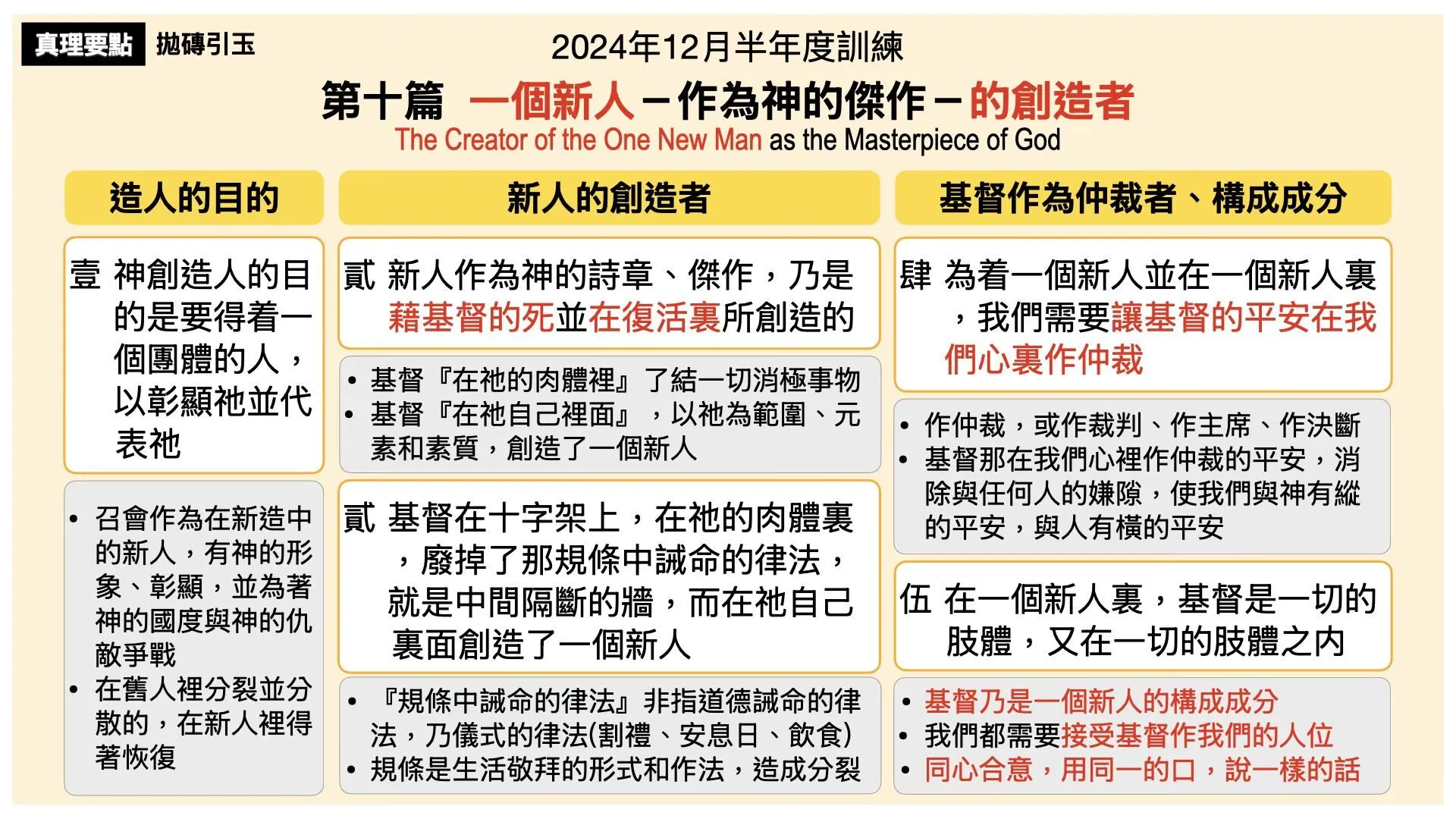 真理要点